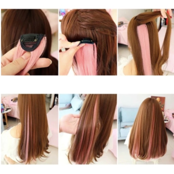 4 Pack Silver Gray Hair Extensions - Picture 6 of 9